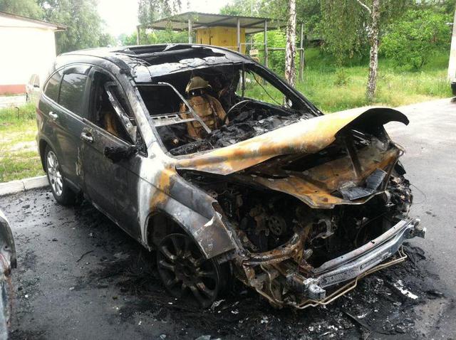 пожар автомобиль буча