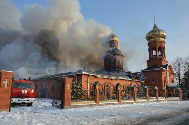 У Дніпропетровській області горіла церква, - ДСНС 05
