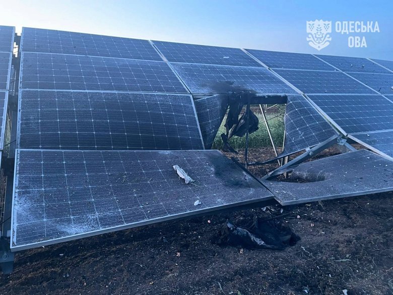 Ворожий дрон вдарив по об’єкту альтернативної енергетики на півдні Одещини