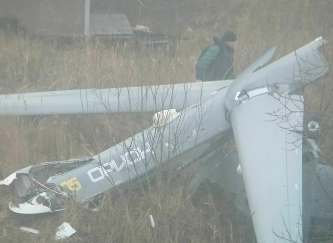 Новітній російський безпілотник Оріон упав за 70 метрів від житлових будинків під Рязанню 01