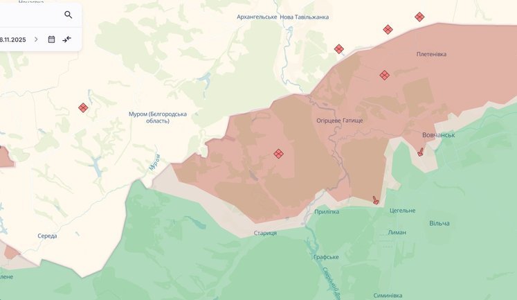 Російські війська просунулися на Донеччині та Харківщині, - DeepState. МАПИ