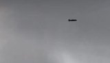Missile flying over Moscow
