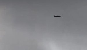 Проліт української крилатої ракети поблизу метро "Котельники" у Москві. ВIДЕО