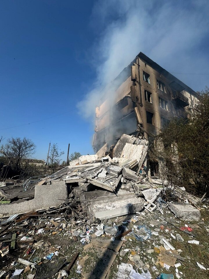 Удар по Константиновке