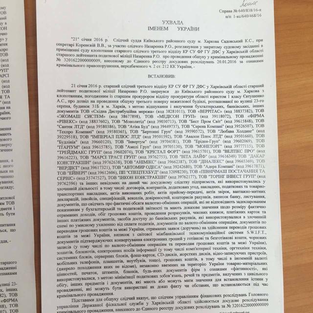 обыск в промодо