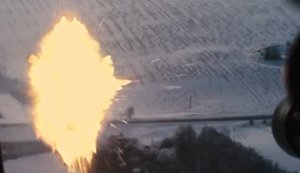 Екіпаж українського вертольота Мі-8 із кулемета "Minigun" збив ворожий "Shahed-136". ВIДЕО