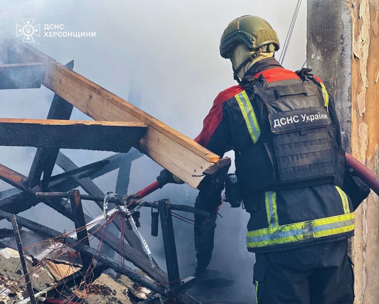 приватний сектор Херсону після обстрілу