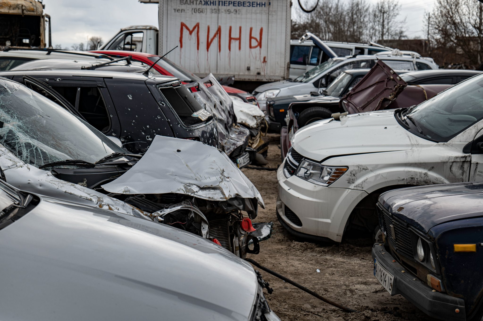 Оккупация Бучи: Автомобили в Буче | Цензор.НЕТ