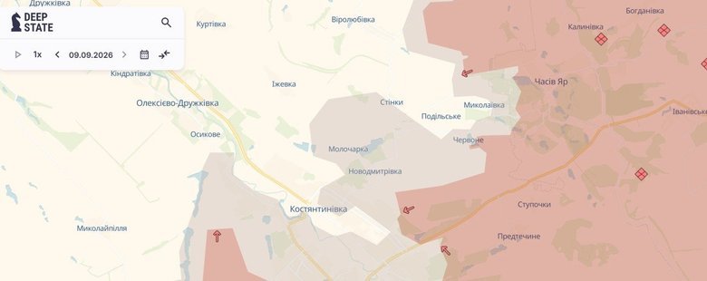 Продвижение врага на Краматорском направлении
