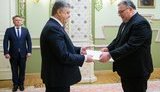 Порошенко и новый посол Венгрии Ийдярто обсудили "чувствительные вопросы" в отношениях между странами. ФОТО