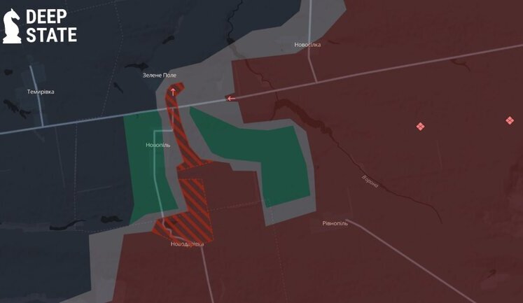 На відтинку Новопіль-Зелене Поле-Новосілка погіршується бойова обстановка, - DeepState