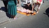 В центре Днепропетровска мажор на "Мерсе" перевернул "Жигули" и сбил трех женщин. ФОТО