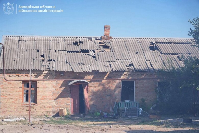The enemy shelled a village in the Zaporizhzhia region