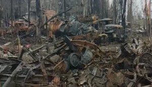 Уничтоженная техника оккупантов в Ворзеле. ВИДЕО