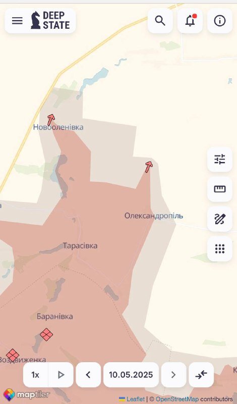 мапа просування ворога