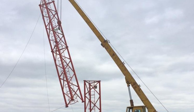 Ukraine launches radio tower construction on Chonhar for broadcasting in occupied Crimea. PHOTOS