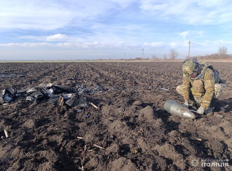 Вибухотехніки Кіровоградщини знешкодили бойову частину дрона РФ