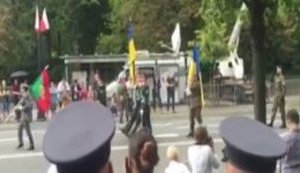 Ukrainian banner-bearers marched in Poland's Armed Forces Day parade as allies. VIDEO+PHOTOS