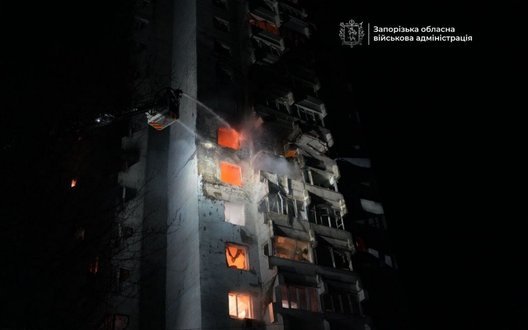 Ворог завдав комбінованого удару по Запоріжжю: одна людина загинула, п’ять - поранені. ФОТОрепортаж