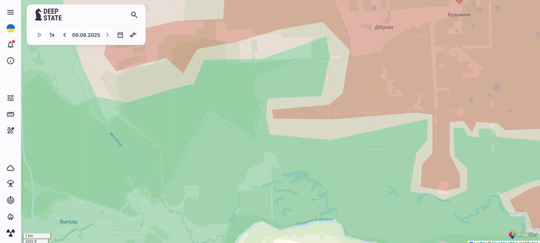 Serebryansk Forestry map