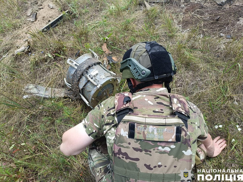 Вибухотехніки знешкодили бойову частину ворожого БПЛА