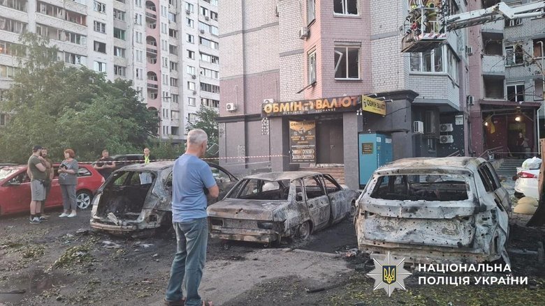 Поліцейський став жертвою балістичної атаки РФ на Київ