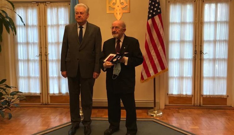 Украинского изобретателя из США Романкива наградили орденом Ярослава Мудрого. ФОТО