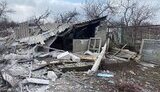 Destruction in Nikopol district on 7 February