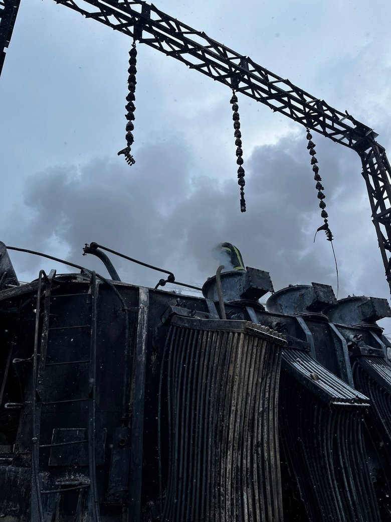 енергетичний обʼєкт в Одесі після обстрілу