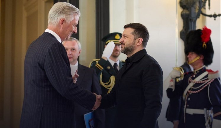 Зеленський зустрівся з королем Бельгії Філіпом: говорили про удар РФ по Лаврі, посилення санкцій та дипломатію