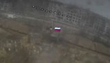 Russian BTR at the entrance to Myrnohrad is being destroyed by Ukrainian drones