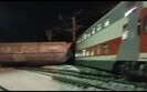 A passenger train hit a freight train Russia