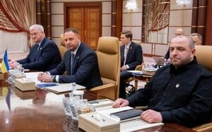 Ukrainian delegation at talks in Saudi Arabia