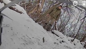 Український дрон-ждун дочекався свого росіянина. ВIДЕО