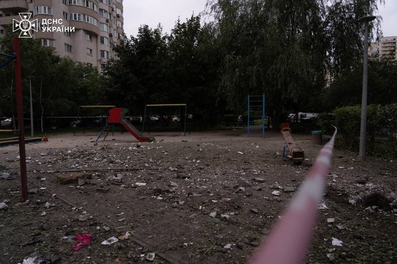 Russian strike on Kyiv on 6 July