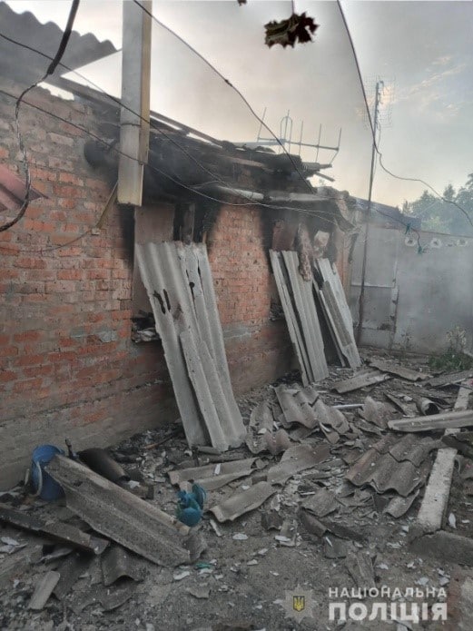 Consequences of enemy shelling in Zaporizhzhia region: rashists destroyed and damaged houses of civilians 06