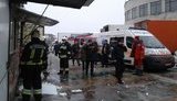 В киоске по продаже шаурмы на рынке в Ривном произошла вспышка газовоздушной смеси: два человека госпитализированы, - ГСЧС. ФОТОрепортаж