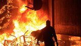 Восставший народ спалил здание Налоговой службы