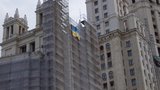 флаг в на москве высотке