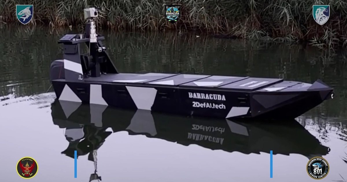 Marines deploy Barracuda naval drones on Dnipro | Censor.NET