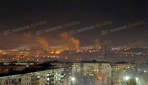 Дрони масово атакують окупований Донецьк: лунають вибухи, перебої зі світлом. ВІДЕО+ФОТО