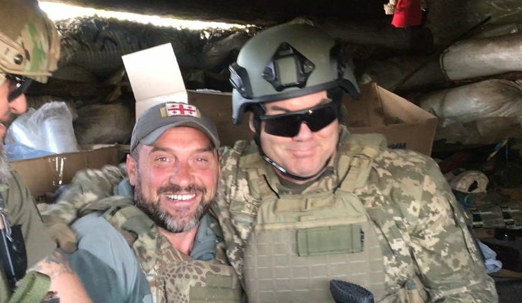 JFO commander Naiev unexpectedly checks on advanced position of Georgian volunteer soldiers. VIDEO&PHOTOS