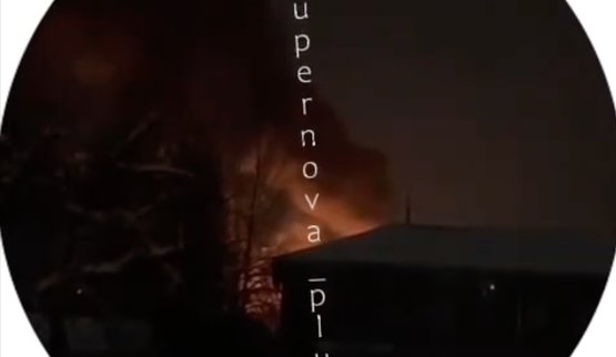 Після атаки горить нафтобаза "Роснєфті" в місті Людиново Калузької області РФ