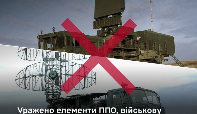 Силы обороны поразили российские РЛС и военную инфраструктуру на ВОТ Украины, - Генштаб