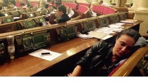 MPs fell asleep in the Parliament on Sunday. PHOTOS