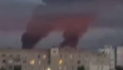 Удар РФ по Киеву: Пожар в Оболонском районе столицы