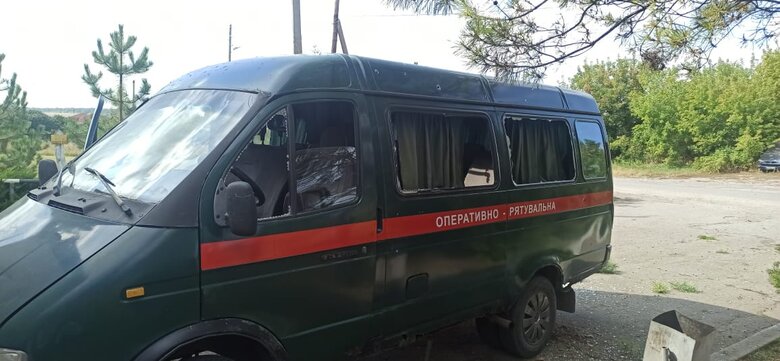 Ruscists fired at unit of State Emergency Service in Kozacha Lopan in Kharkiv region 01