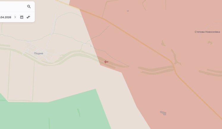 Ворог просунувся поблизу Піщаного, - DeepState. КАРТА