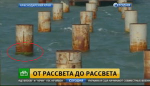 В оккупированном Крыму исчезают сваи для Керченского моста, а НТВ выдало очередной сюжет с фейком, - блогеры. ФОТО