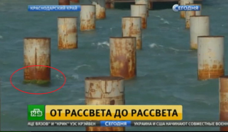 В оккупированном Крыму исчезают сваи для Керченского моста, а НТВ выдало очередной сюжет с фейком, - блогеры. ФОТО